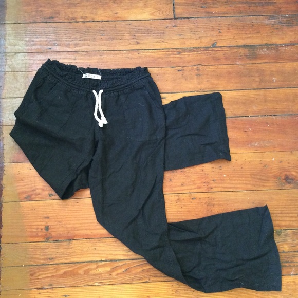 Roxy Pants - Roxy linen blend beach pants S